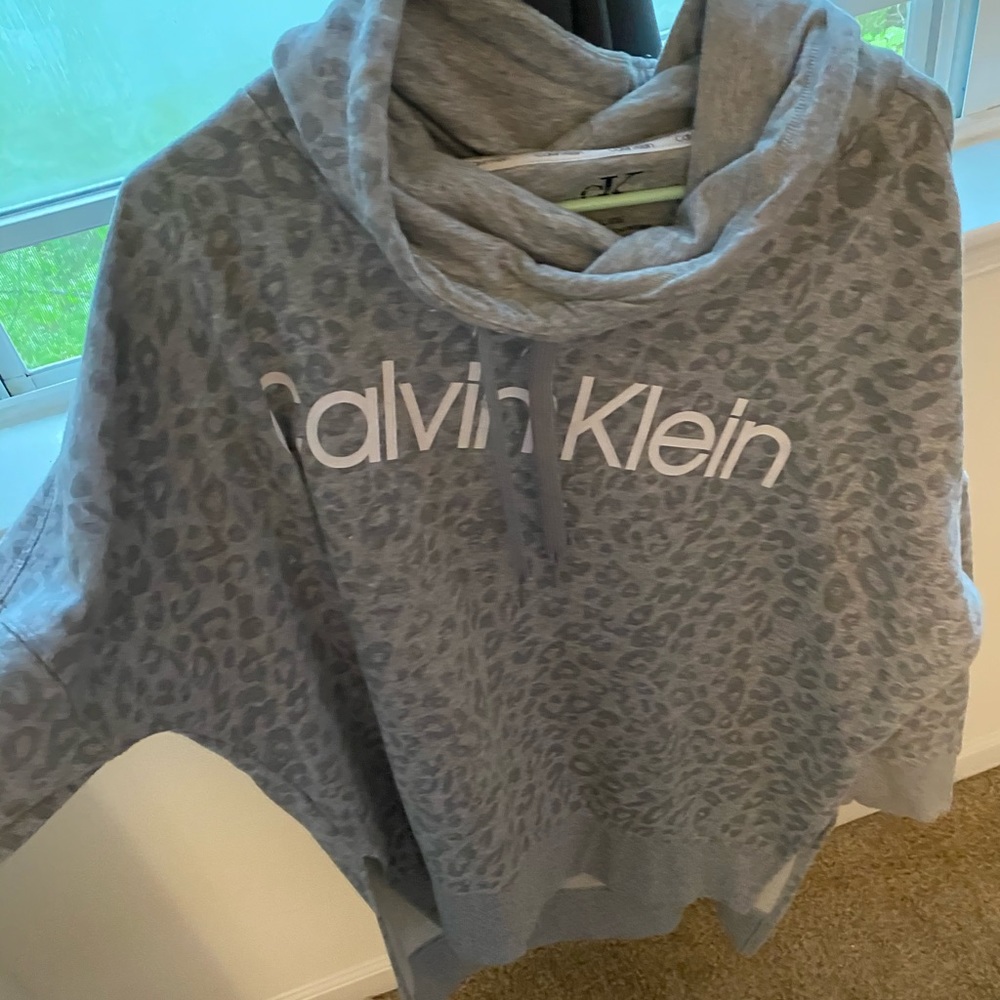 CK leopard print hoodie